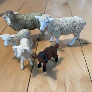 Schleich Sheep, Lambs and Goat Kit